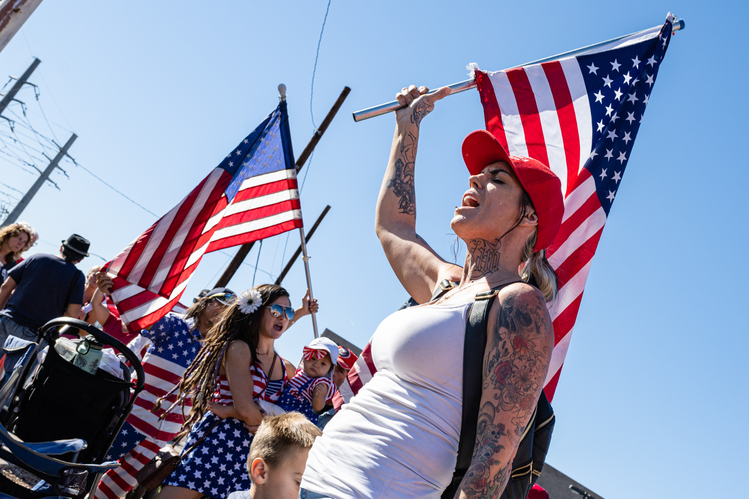 Kari Lake supporters reenact Biblical Battle of Jericho in Maricopa protest