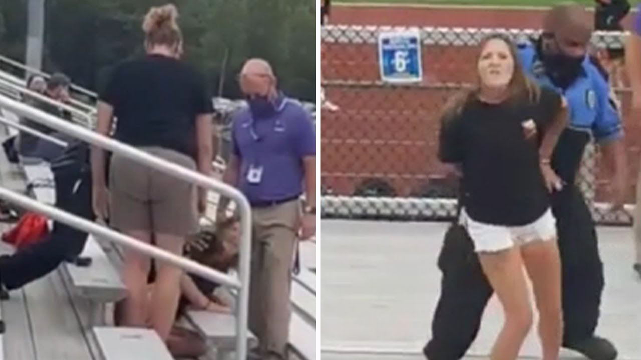 Woman tased, arrested after not wearing mask at football game in Logan, Ohio | ABC7
