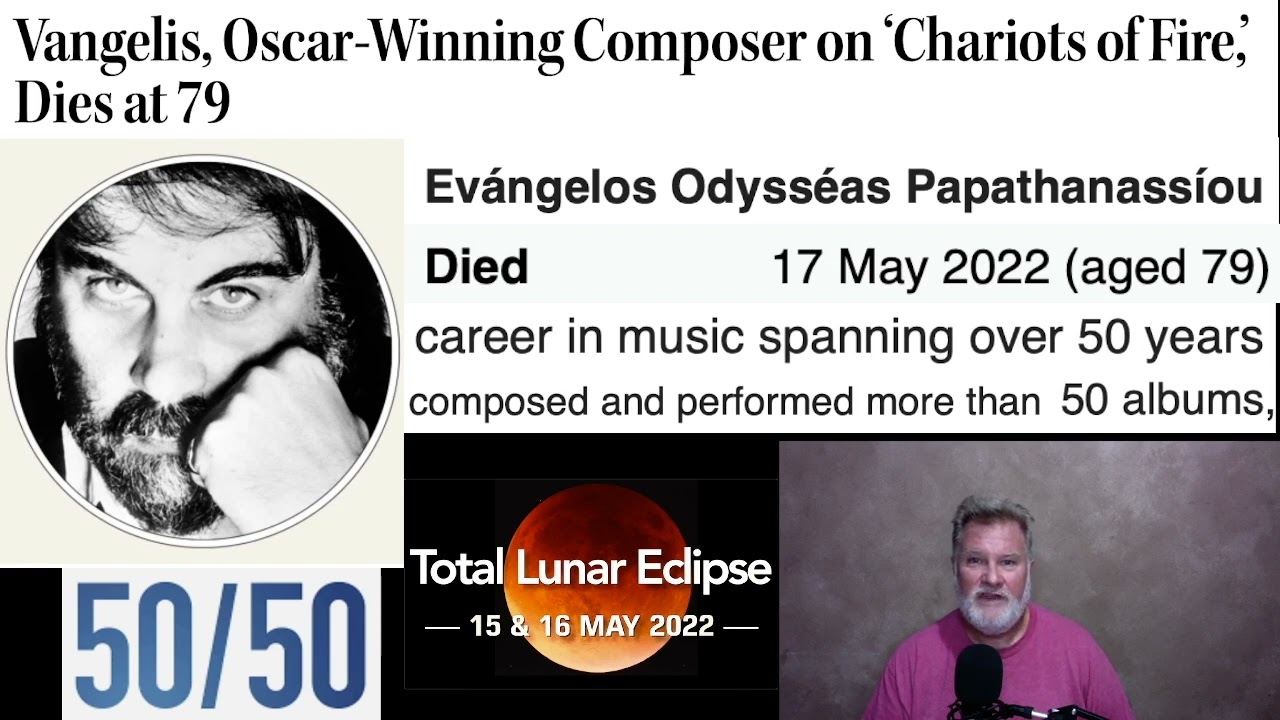 50 50 50 - Chariots of Fire Composer VANGELIS dies at 79