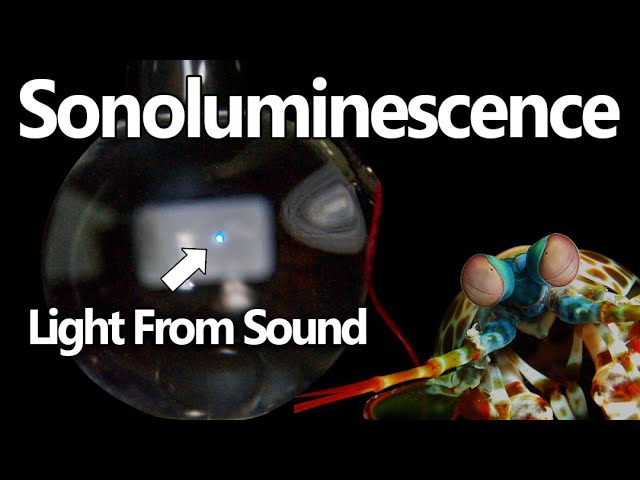 Punching Water So Hard LIGHT Comes Out - Sonoluminescence