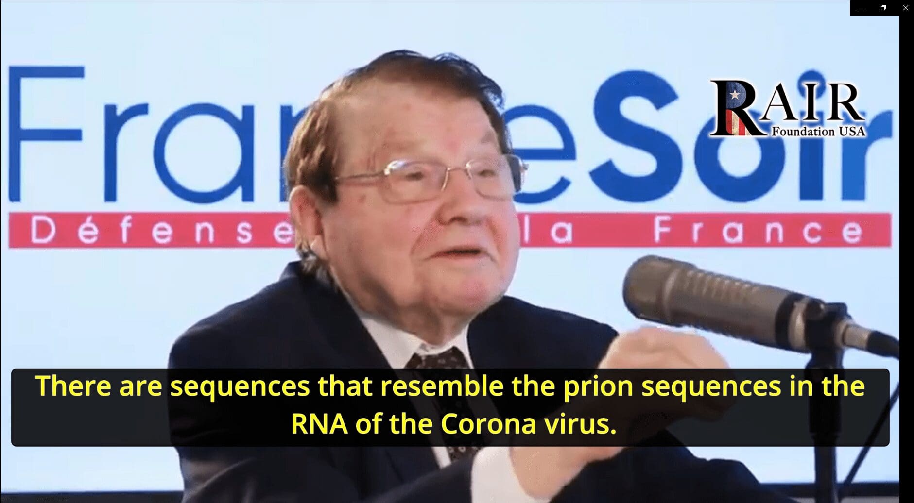 Nobel Laureate Luc Montagnier - Warns Covid Vaccine May Lead to 'Neurodegenerative Illness' (Video) - RAIR